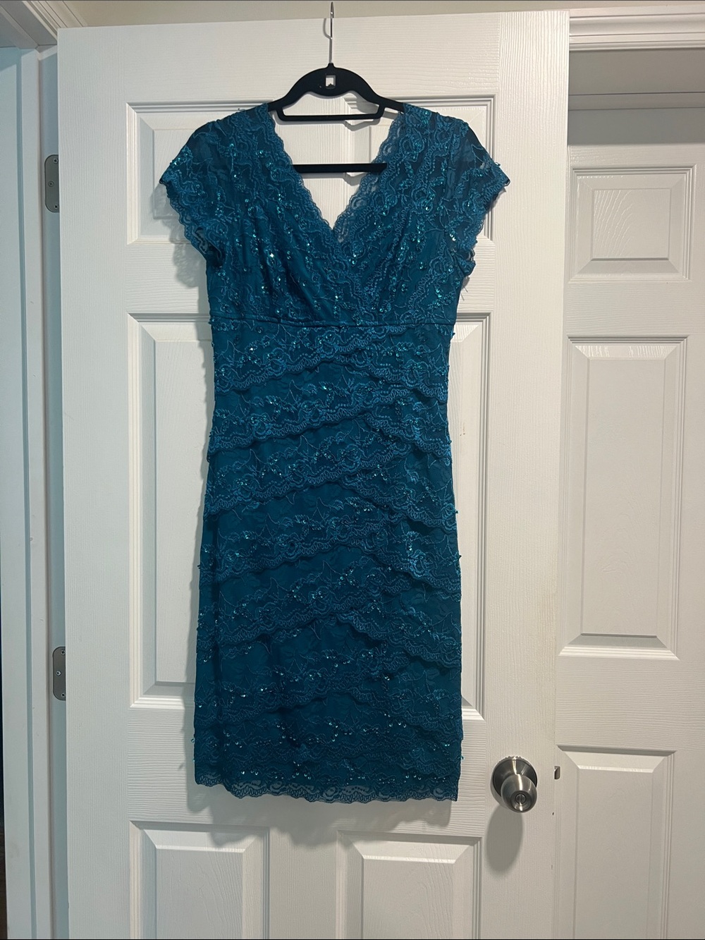BLUE SEQUIN DRESS